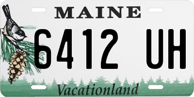 ME license plate 6412UH