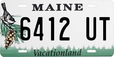 ME license plate 6412UT