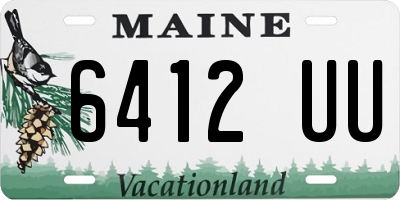 ME license plate 6412UU