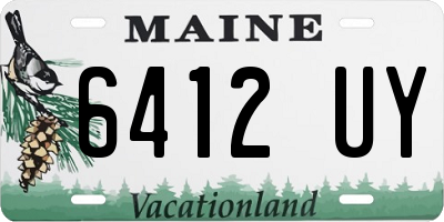 ME license plate 6412UY