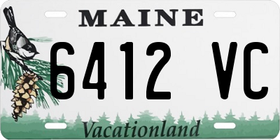 ME license plate 6412VC