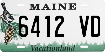 ME license plate 6412VD