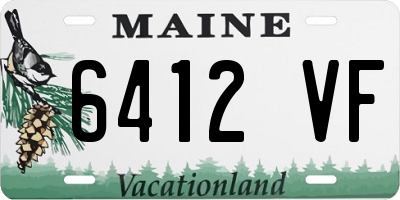 ME license plate 6412VF