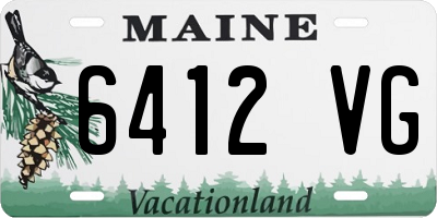 ME license plate 6412VG