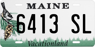 ME license plate 6413SL