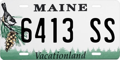 ME license plate 6413SS