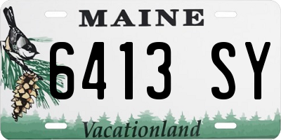 ME license plate 6413SY