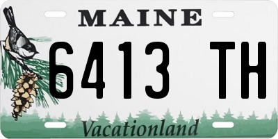 ME license plate 6413TH