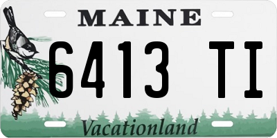 ME license plate 6413TI