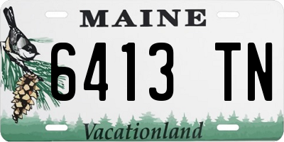 ME license plate 6413TN