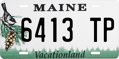 ME license plate 6413TP