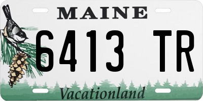 ME license plate 6413TR
