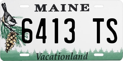 ME license plate 6413TS