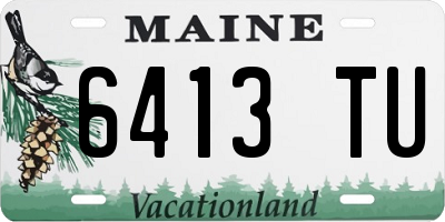 ME license plate 6413TU