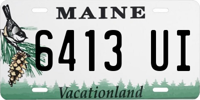 ME license plate 6413UI