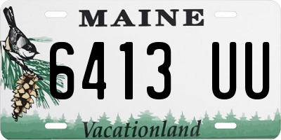 ME license plate 6413UU