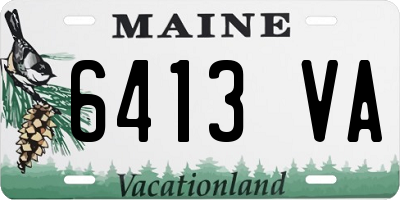 ME license plate 6413VA
