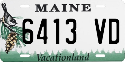 ME license plate 6413VD