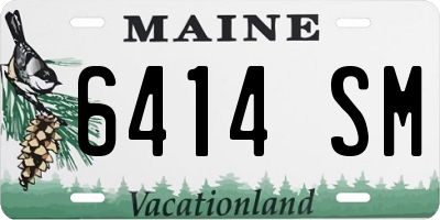 ME license plate 6414SM