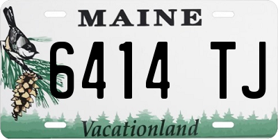 ME license plate 6414TJ
