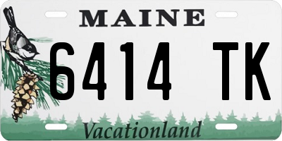 ME license plate 6414TK