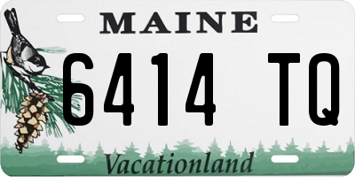 ME license plate 6414TQ