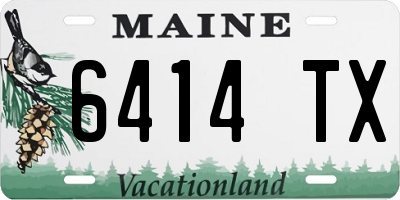ME license plate 6414TX