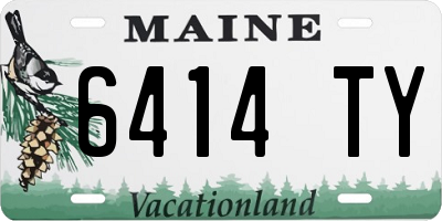 ME license plate 6414TY