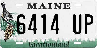 ME license plate 6414UP
