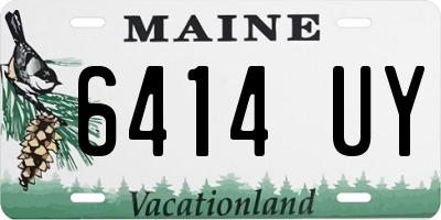 ME license plate 6414UY