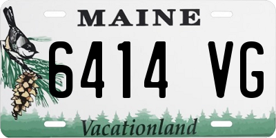 ME license plate 6414VG