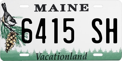 ME license plate 6415SH