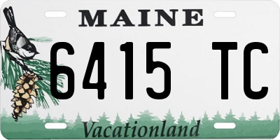 ME license plate 6415TC