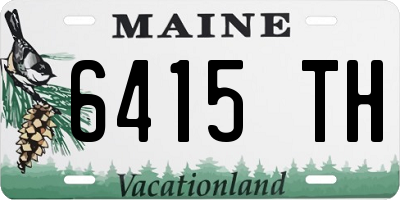 ME license plate 6415TH