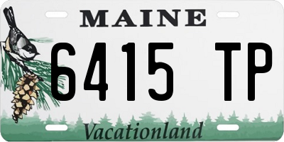 ME license plate 6415TP