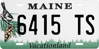 ME license plate 6415TS