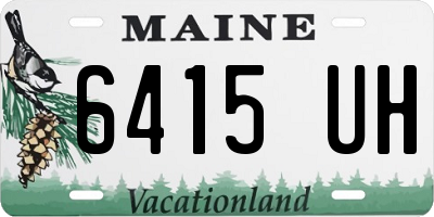 ME license plate 6415UH