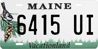 ME license plate 6415UI