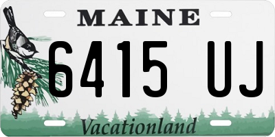 ME license plate 6415UJ