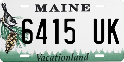 ME license plate 6415UK