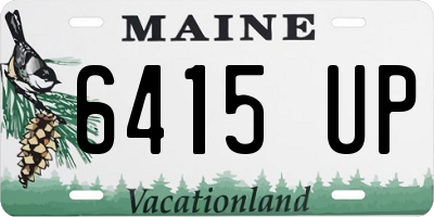 ME license plate 6415UP