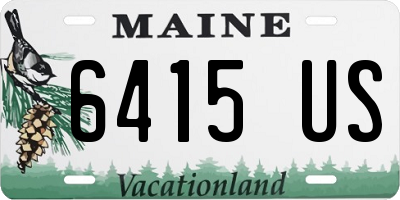 ME license plate 6415US