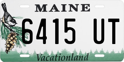 ME license plate 6415UT