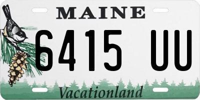 ME license plate 6415UU