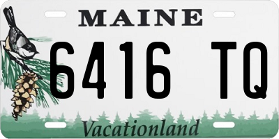 ME license plate 6416TQ