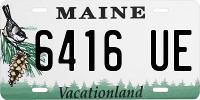 ME license plate 6416UE