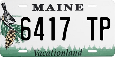 ME license plate 6417TP