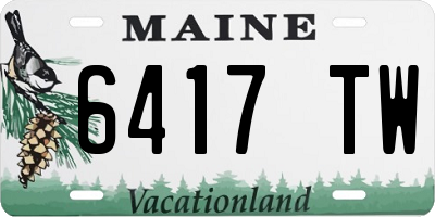 ME license plate 6417TW