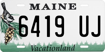 ME license plate 6419UJ
