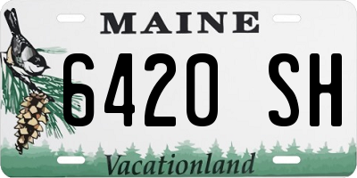 ME license plate 6420SH